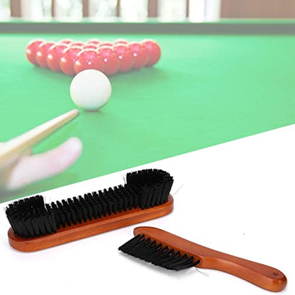 Pack of 2 Pool Billiard Snooker Table Brush Hair Sweep Rail Clean Tool Cleaning Set Accessories