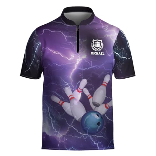 Personalized Custom Jersey for Men, Uniform Shirt for Bowling Team Gift - color: D1
