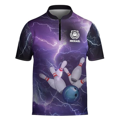 Personalized Custom Jersey for Men, Uniform Shirt for Bowling Team Gift - color: D1