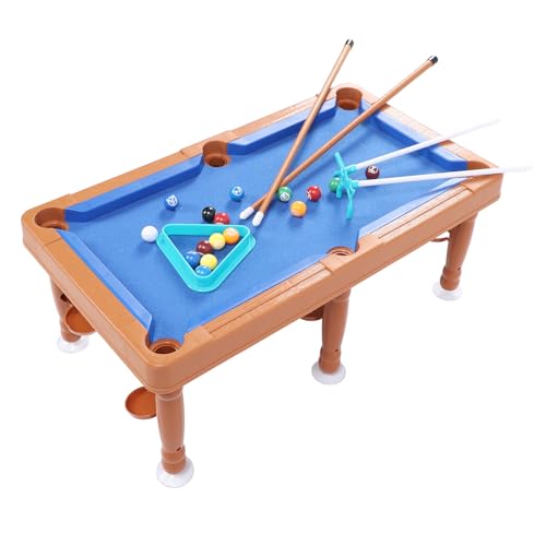 Mini Pool Table for Kids, Multifunctional Portable Tabletop Pool Table Toy, Small Billiards Game with 16 Balls, 2 Sticks and Rack for Indoor Entertainment and Travel