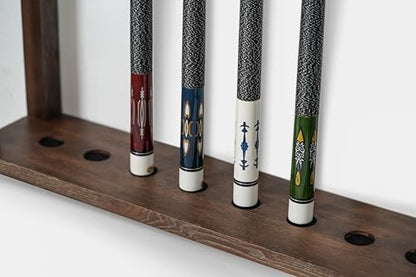 Empire USA Nixon Billiards - Bryant Wall Rack for Presli Table - (Brushed Walnut) - color: Brushed Walnut