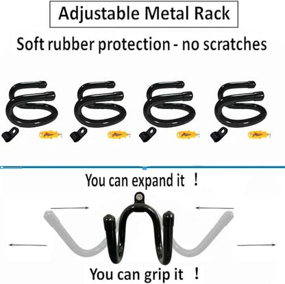 Pmsanzay 4 Pack Universal Game Controller Organizer - Wall Mount Rack for Nintendo Wii Remote Controller Accessories