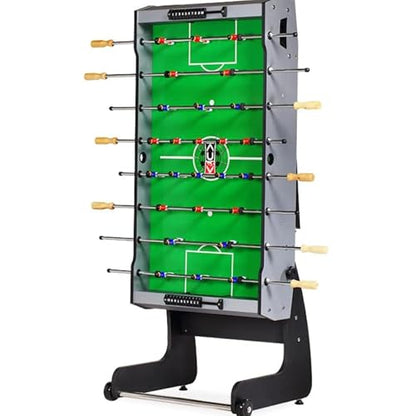 KICK Monarch 48" Folding Foosball Table – Compact Indoor Game Table - color: Gray