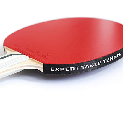 Palio Expert 3.0 Table Tennis Racket & Case | ITTF Approved High-Performance Ping Pong Rackets for Beginners | Maximum Spin & Control - style: Single Bat