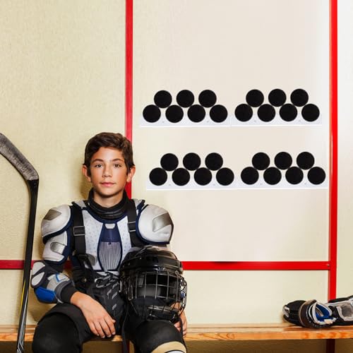 2 Pcs Hockey Puck Display Case Acrylic Ice Hockey Display Holder Shelf Wall Mount Storage Rack for 4 Pucks for Collecting Pucks Room Decoration