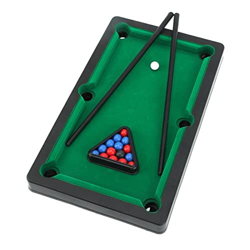 JTLB Mini Pool Table, Interactive Simulation Miniature Billiard Game Set for Desktop Decoration, with Sturdy Design for Kids Ages 5 and Up