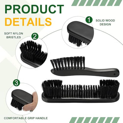 PATIKIL Pool Table Cleaning Brush, Billiard Felt Cleaner Accessory Wooden Pool Brush, Cleaning Cloth, Sticky Lint Roller - color: Black