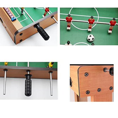 Mini Table Top Foosball Game for Kids and Adults - Portable Mini Billiard Soccer Game with 2 Cues & 16 Balls - Indoor Entertainment Home Leisure Family Play - Great Gift Idea for