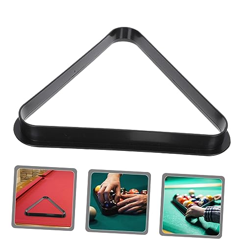 Toddmomy Mini Billiard Triangle Rack Pool Table Ball Organizer Billiard Frame for Home Parties Clubs Fits - size: 15.80X15.80X2.80CM