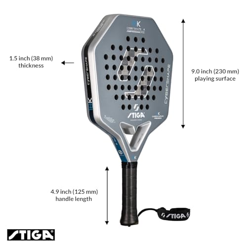 STIGA Cybershape Padel Racket - size: 18K