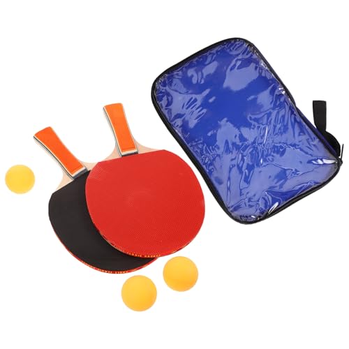 FOMIYES Table Tennis Paddle Set with 2 Rackets and 3 Balls, Portable Ball and Paddle Trainer Kit with Carrying Case for Indoor and Outdoor Ping Pong Practice
