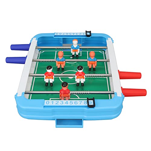 Mini Foosball Table, 10.2x7.3x2in Desktop Football Soccer Game, Parties Entertainment, Rounded Edges with Stable Grip for Kids Adults, Easy to Store