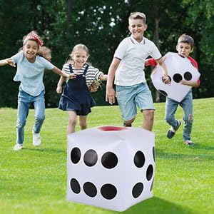 Warmtree 13" Jumbo Inflatable Dice, Pack of 2