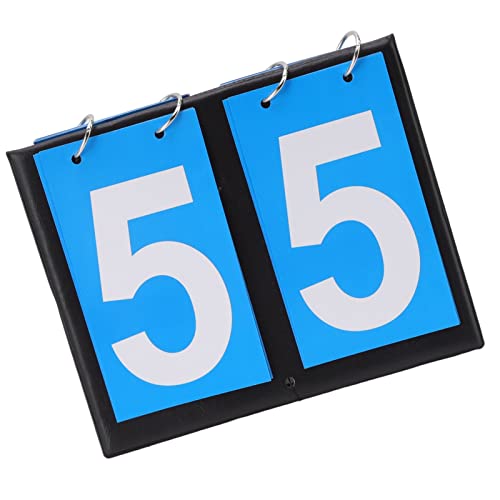 Fdit Digit Flip Scoreboard Portable Tabletop Score Keeper with Large Numbers Water PU Material for Basketball Football Volleyball Sports