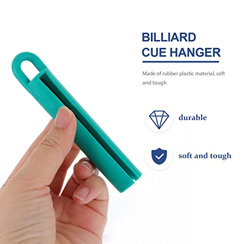 LIOOBO 15pcs Billiards Pole Hangers British Stands Pool Holder Wall Mount Random Color