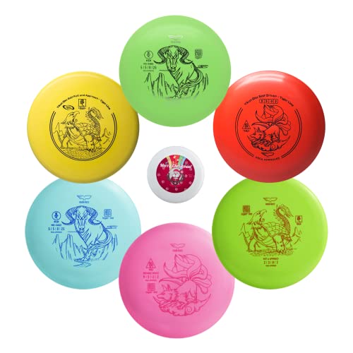 Yikun Disc Golf Starter Set PDGA Approved Beginners Discs Golf Set 4 in 1,with Light Line Discs Golf Set Includes Driver,Mid-Range,Putter