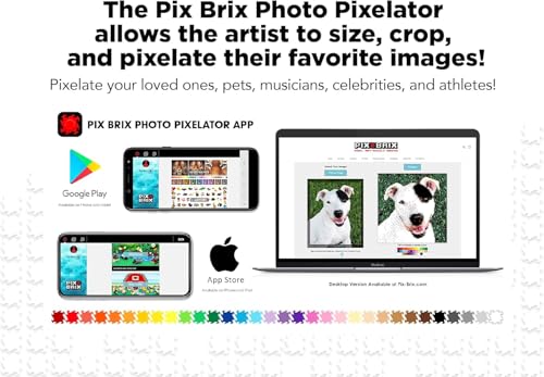Pix Brix - Wild Kratts Toy Pixel Art Kit - Giant Panda, 543 Pieces - Patented Slide + Stack Pixel Puzzle Building Bricks, Build & Collect Wild Kratts Animals - Stem Toys, Ages 6 Plus - style: Giant Panda