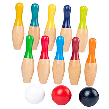 Abaodam 1Set Colorful Bowling Indoor for Family Fun and Party Games Smooth Surface Design for Play Tabletop Bowling Activity