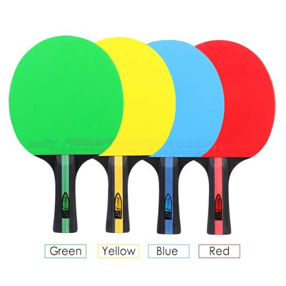 2 Pack Table Tennis Sets with 3 Balls and Carry Bag – Beginner Paddles for 2 Players, Durable Polar Wood Rackets and Zippered Case - color: Blue A