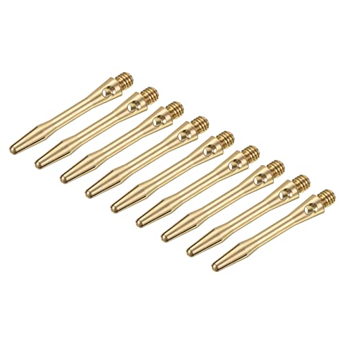 PATIKIL Dart Shaft, Medium 2BA Thread Aluminum Dart Stems Dart Accessories Throwing Fitting for Steel Tip - color: Brass, size: 35mm