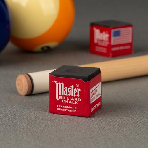 Master Billiard/Pool Cue Chalk Box, 12 Cubes - color: Black