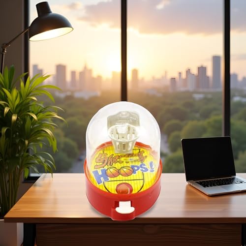 Mini Finger Basketball Shooting Game, Mini Handheld Desktop Table Basketball Game for Teen Development Educational Sport for Reduce Stress Killing Time Basketball Game Time (Random Color)