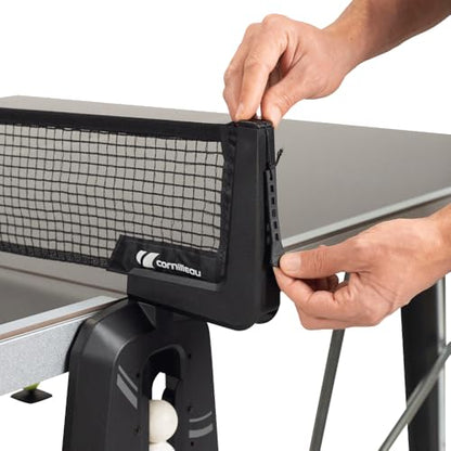 Cornilleau - Prestige Outdoor Table Tennis Table – Premium Weatherproof Ping-Pong Table, Ultra-Stable Frame, Anti-Glare Top, Pro-Style Bounce, Outdoor/Indoor High-End Table for Home & Clubs