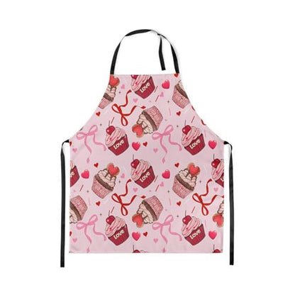 Castle Fairy Cute Rabbit Deer Kitchen Apron - color: Cake Pink Bow