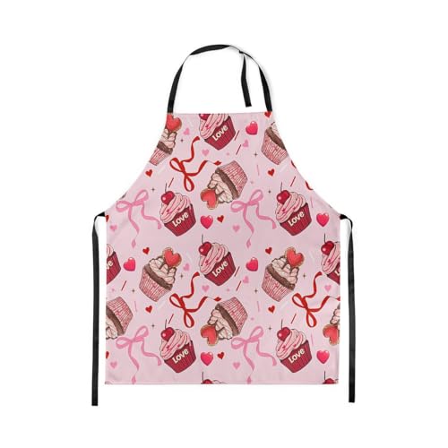 Castle Fairy Cute Rabbit Deer Kitchen Apron - color: Cake Pink Bow