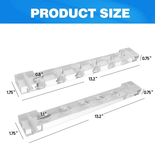 GSE Games & Sports Expert 2-Piece 6/8/12 Billiard Pool Cue Rack Wall Mounted Holders, Billiard Cue Sticks Wall Rack Set - style: 6 Cue - Acrylic