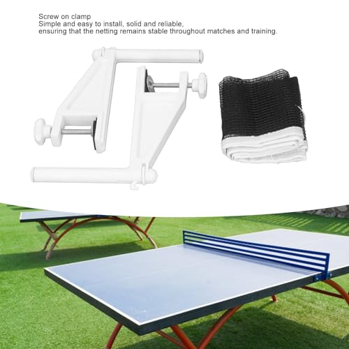 JEOZBM Table Tennis Net and Post Set, Folding Table Tennis Net, Easy Setup for Indoor Outdoor Any Table