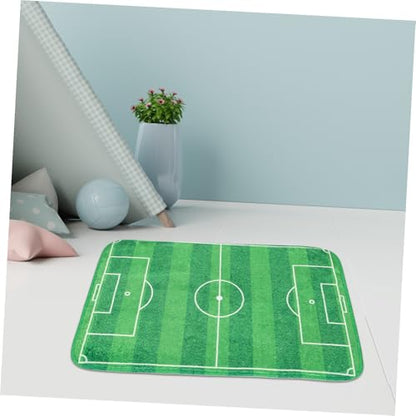 BESPORTBLE Kids Tabletop Football Game Mat Simulated Mini Soccer Field Play Mat for Boys and Girls Indoor Fingertip Foosball Toy for Party Fun