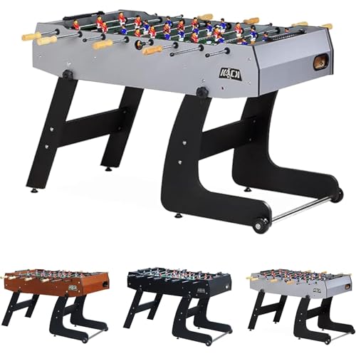 KICK Monarch 48" Folding Foosball Table – Compact Indoor Game Table - color: Gray