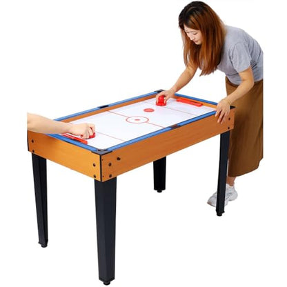 5-in-1 Multi Game Table, 43 Inch Indoor Sports Arcade Table with Foosball, Pool Billiards, Table Tennis, Push Hockey & Basketball, Complete Accessories Included for Kids, Teens & Family Game Ro