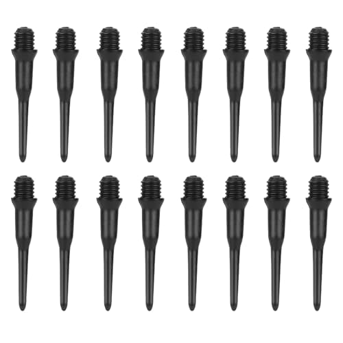 Penitue 300pcs 2BA Thread Soft Tip Dart Points, Plastic Dart Tips Replacement for Professional & Beginner Players