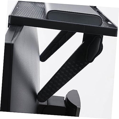 Healifty Holder Wall Hanging Rack Punch Storage Organizer for Router Game Console and Tool Installation Space Saving Design