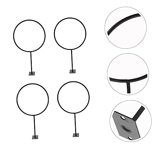 SUPVOX 1set Wall-Mounted Storage Rack for Basketball Football Rugby Space-Saving Display Stand Black Holders and Screws for Easy Installation