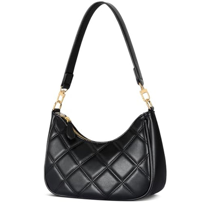 KKXIU Shoulder Bag for Women Cute Hobo Purses and Handbags Retro Clutch Underarm Purse | Cute - color: Qblack