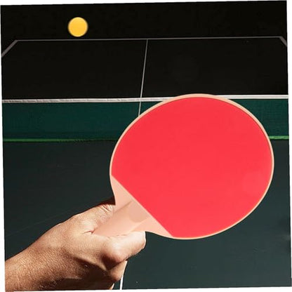 Generic Outdoor Table Tennis Set with Plastic Elastic Paddles and Bright Balls Ergonomic Grip for Comfortable Control Pong Equipment for Outdoor Games and Competitions