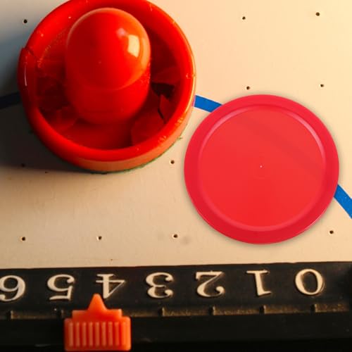 5Pcs 5PCS Air Hockey Pucks Plastic Replacement Indoor Table Hockey Accessories for Recreational and Entertainment Rooms Red Color