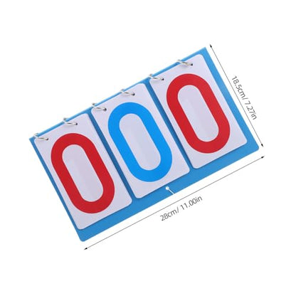 PRETYZOOM Multi-Sport Tabletop Scoreboard Flip Counter with 3-Digit Display, Plastic Portable Score Keeper for Football Basketball Volleyball Tennis Games