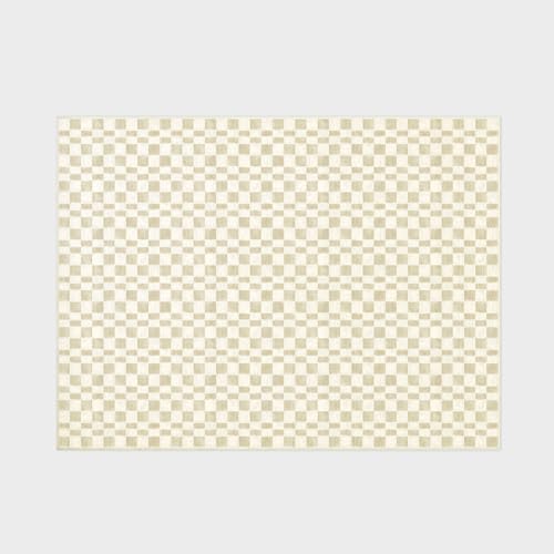 EVERGRACE Checkered Plaid Area Rug - Soft Faux Wool, 9x12, Washable, Anti Slip, Large, for Entryway, Bedroom, Living Room, Hallway, Kitchen, Dining Room and Laundry, Beige - color: Beige, size: 9' x 12' (Rectangular)