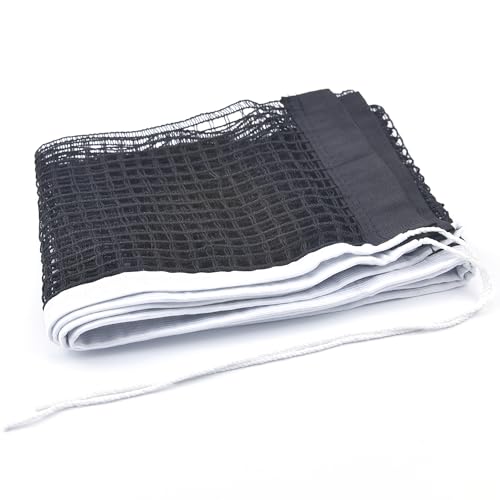 Ping Pong Net Nylon Pingpong Net for Indoor Outdoor School Gym Black Table Tennis Replacement Net