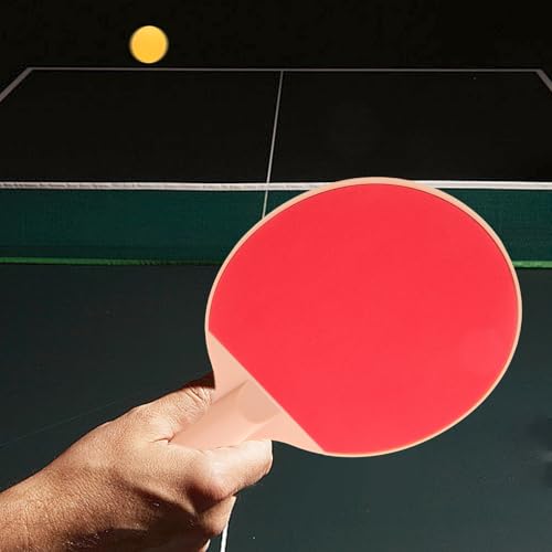 CHILDWEET Outdoor Table Tennis Set with Ergonomic Plastic Bats and Elastic Pong Balls Racket Paddle Kit for Recreational Play Comfortable Grip Design for Indoor and Outdoor Use