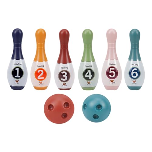 Bowling Set 8Pc Toddler Game Indoor Outdoor Lawns Kits Educational Toy for Preschoolers, Garden Game Indoor Outdoor Lawns Kits - color: D