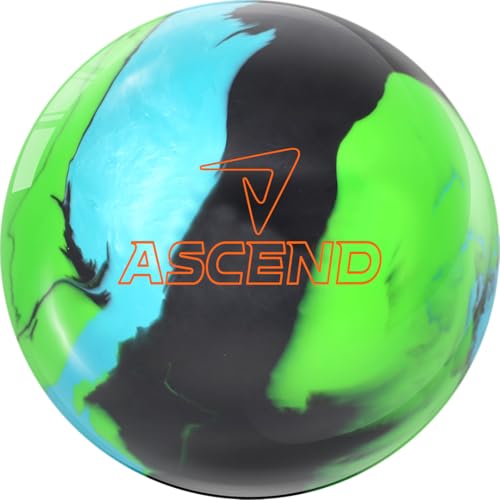 MOTIV Ascend - Bowling Ball, Entry Level, Light Oil, Available in 10-15 Pounds - color: Green/Teal/Black Pearl, size: 13 Pounds