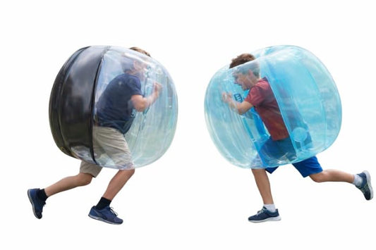 HearthSong Bumper Balls - Wearable Human Bubble Ball, Durable Body Bubble Suit Sumo Balls for Bouncing and Tumbling, Ideal for Fun Outdoor Games (2 Pack) - size: 47.5-Inches Diameter (2 Pack)