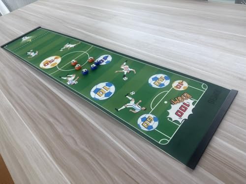 Tabletop Game Soccer, Shuffleboard Game, 47 inch Portable Family Game for Party Friends Adults, Easy to Set Up Desktop Indoor Outdoor Fun