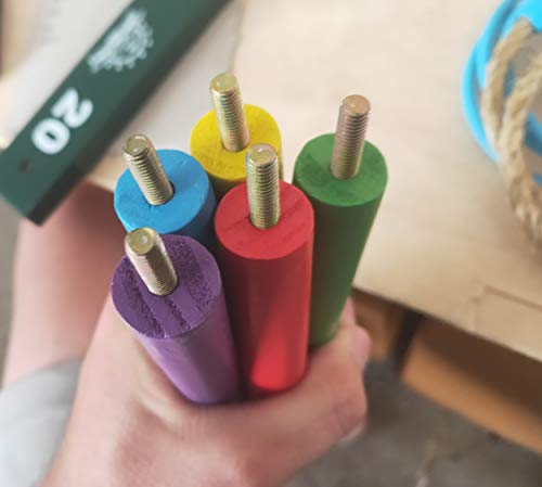 Ring Toss Game for Adults, Outdoor Games, Hook and Ring Game, Much Easier to Assemble Handmade Wooden Interactive Outdoor Party Games