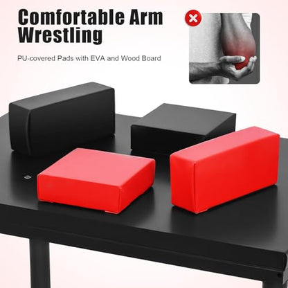 Professional Arm Wrestling Table, 35.4"x25.6"x39.4 Standard Arm Wrestling Battle Table Ideal for Home Gym, Training, and Competitions